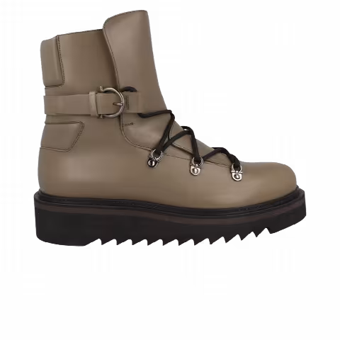Ferragamo Giulio Lace-Up Demi Boot 'Black'