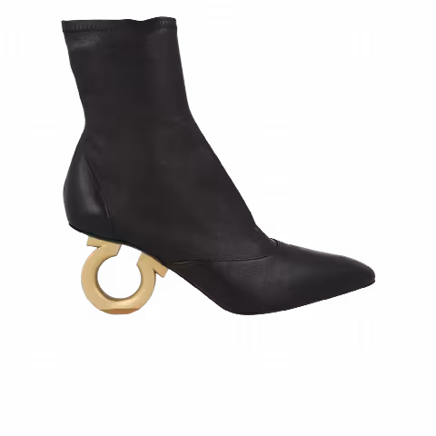 Wmns Ferragamo Elina Ankle Boot 'Black'