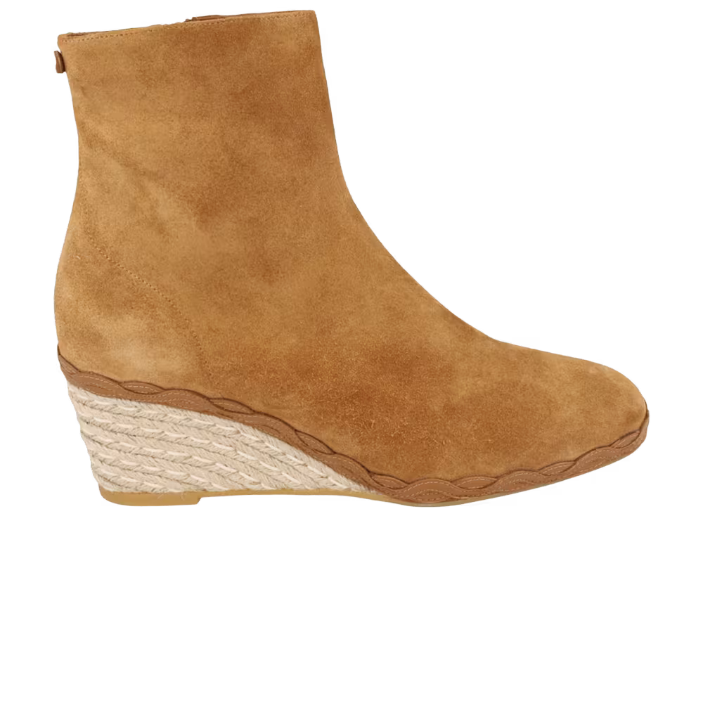Ferragamo Women's Canaria Suede Bootie Camel