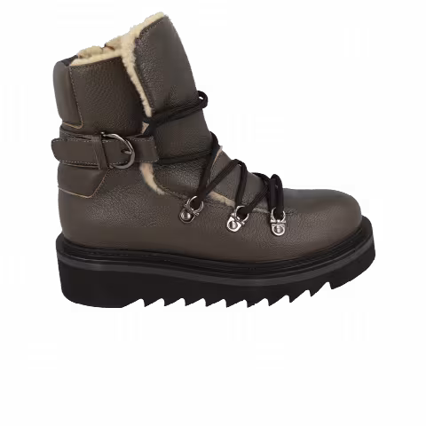 Ferragamo Wmns Elimo F Leather Boot 'Dark Grey'
