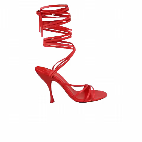 Ferragamo Wmns Victoria X5 Wrap Tie Sandal 'Red'