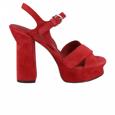 Wmns Ferragamo Sonya Suede Platform Sandal 'Rust'