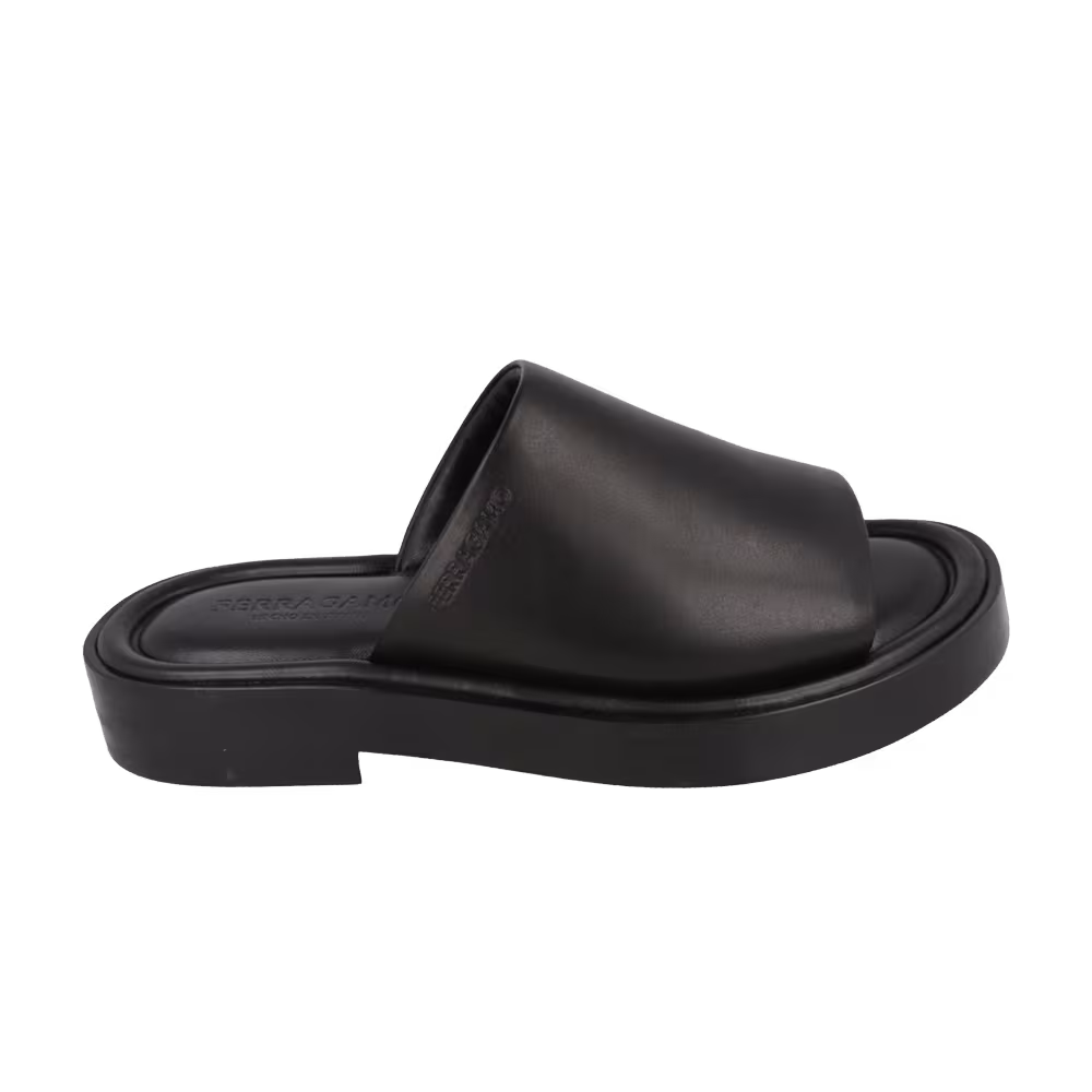 Ferragamo Giuone Slide Sandal Black