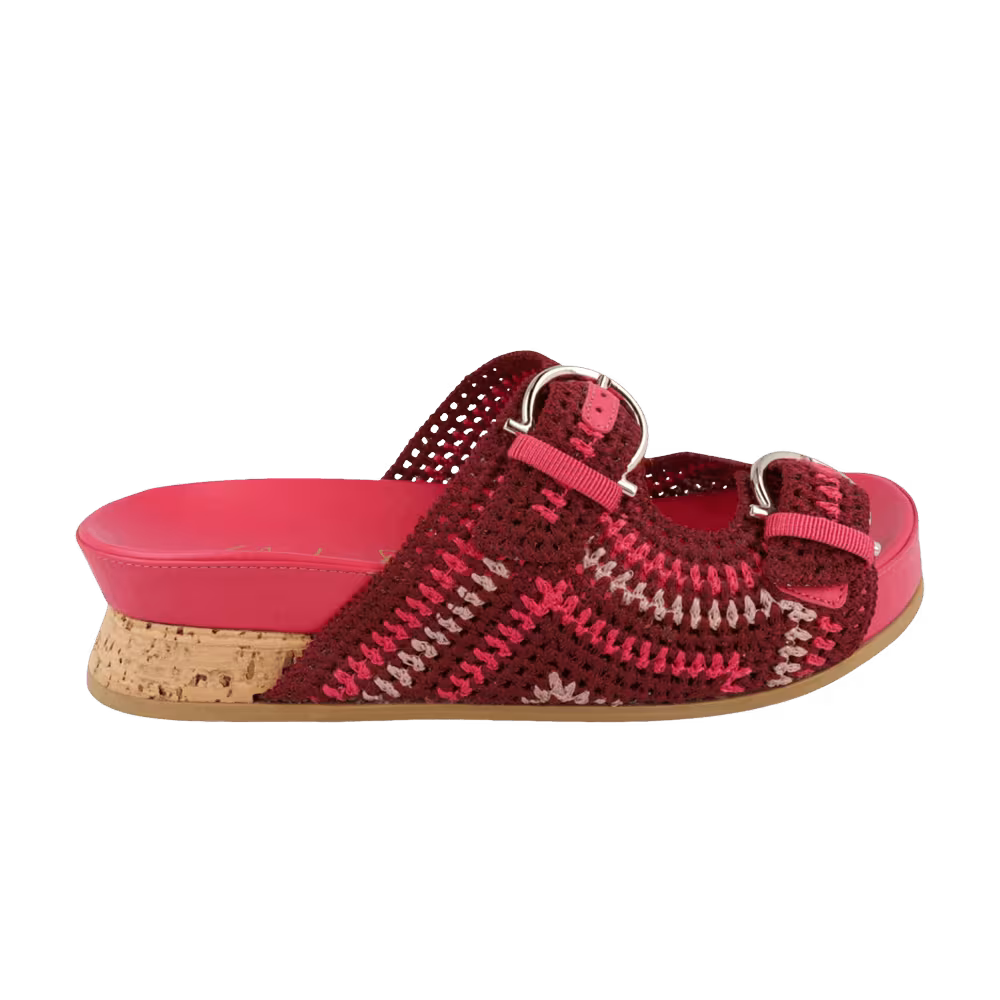 Women's Ferragamo Shaula Crochet Sandal Purple