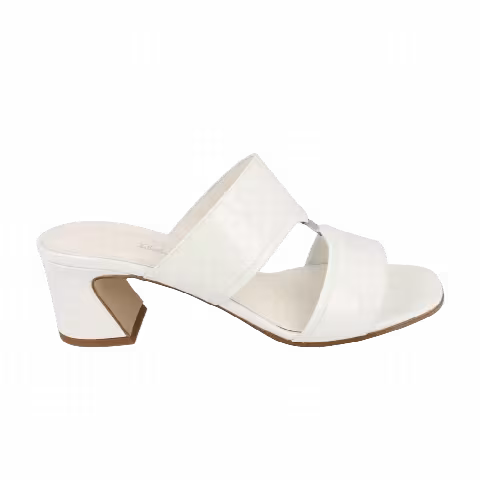 Ferragamo Wmns Tot Patent Leather Sandal 'White'