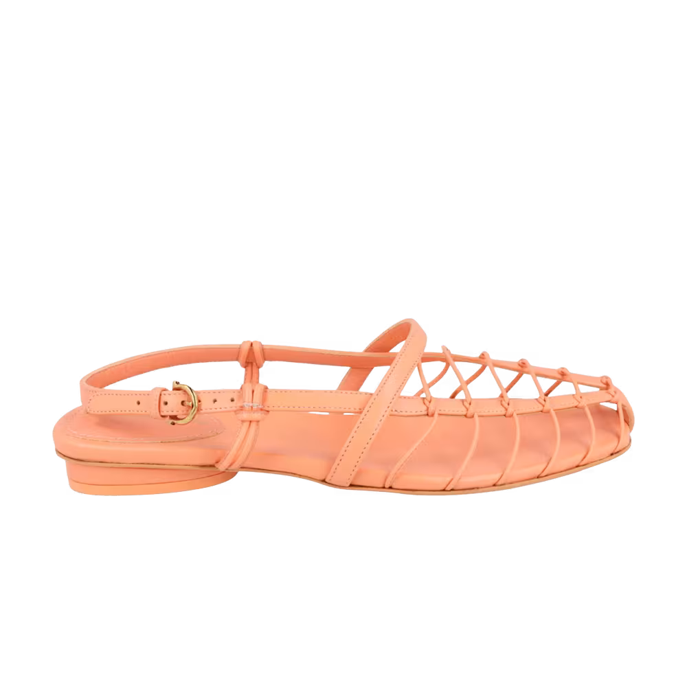 Women's Ferragamo Shay 10 Caged Slingback Sandal Light Pink