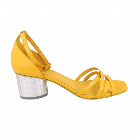 Wmns Ferragamo Flor 55 Sandal 'Light Yellow'