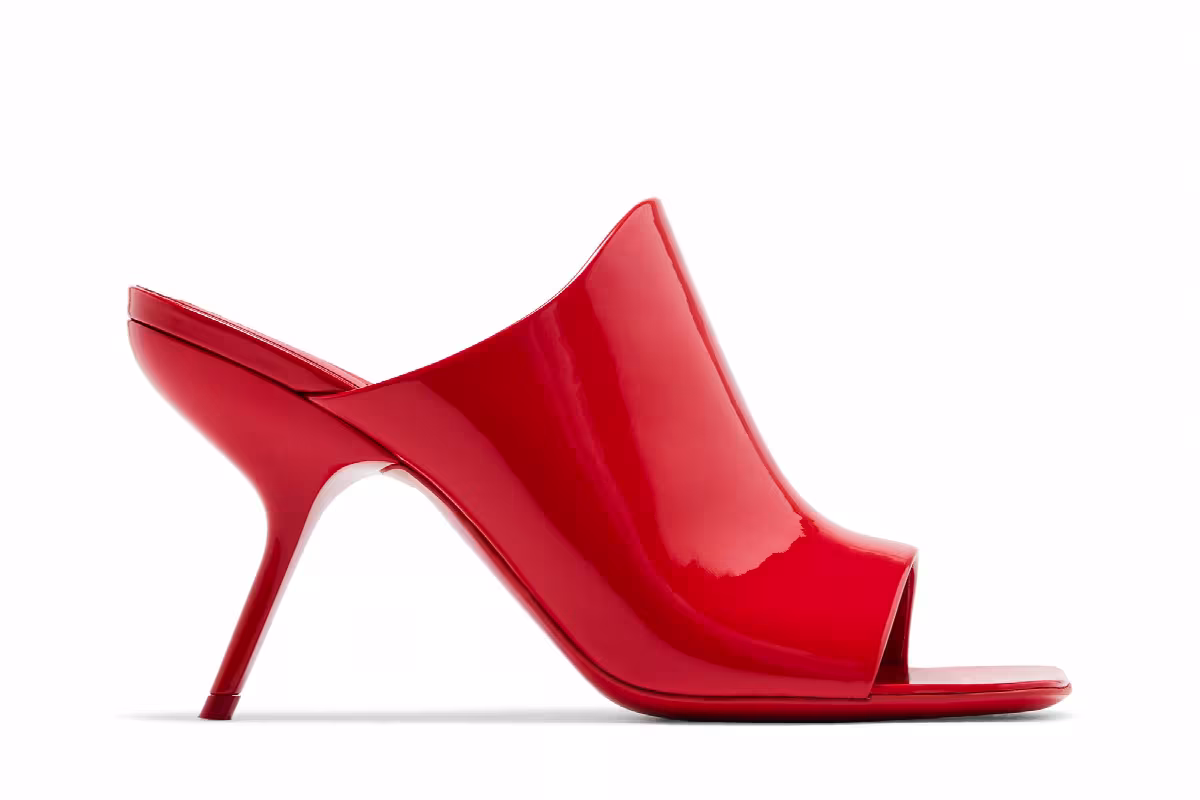 Women's Ferragamo Era Patent Leather Mule Red, view 2