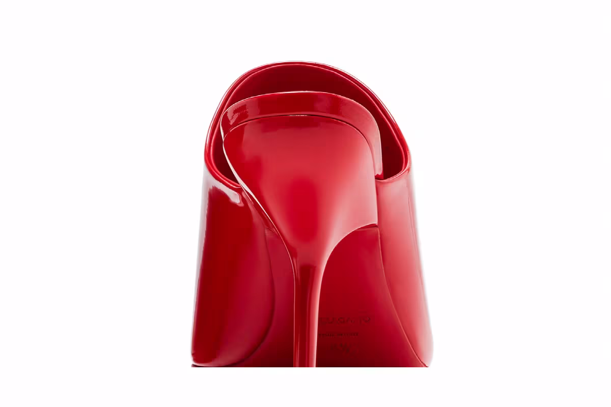 Women's Ferragamo Era Patent Leather Mule Red, view 8