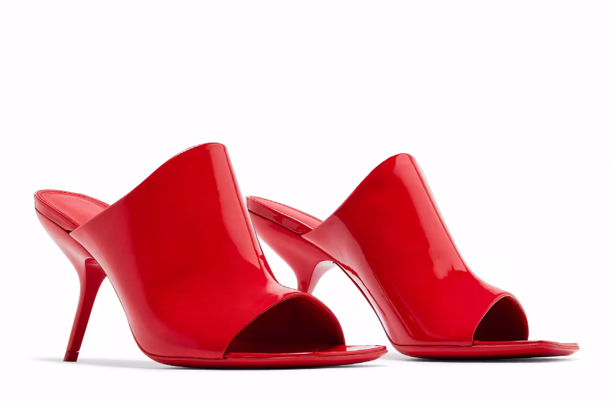 Women's Ferragamo Era Patent Leather Mule Red, view 9