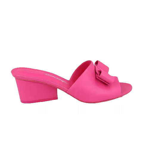 Ferragamo Wmns Valery Leather Mule 'Pink'