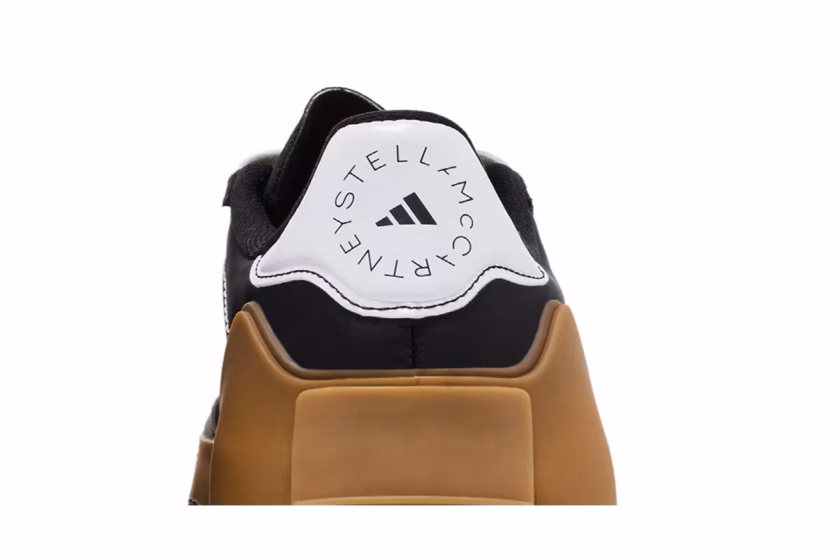 Stella McCartney x adidas Women's Court Boost Black White Gum, view 8
