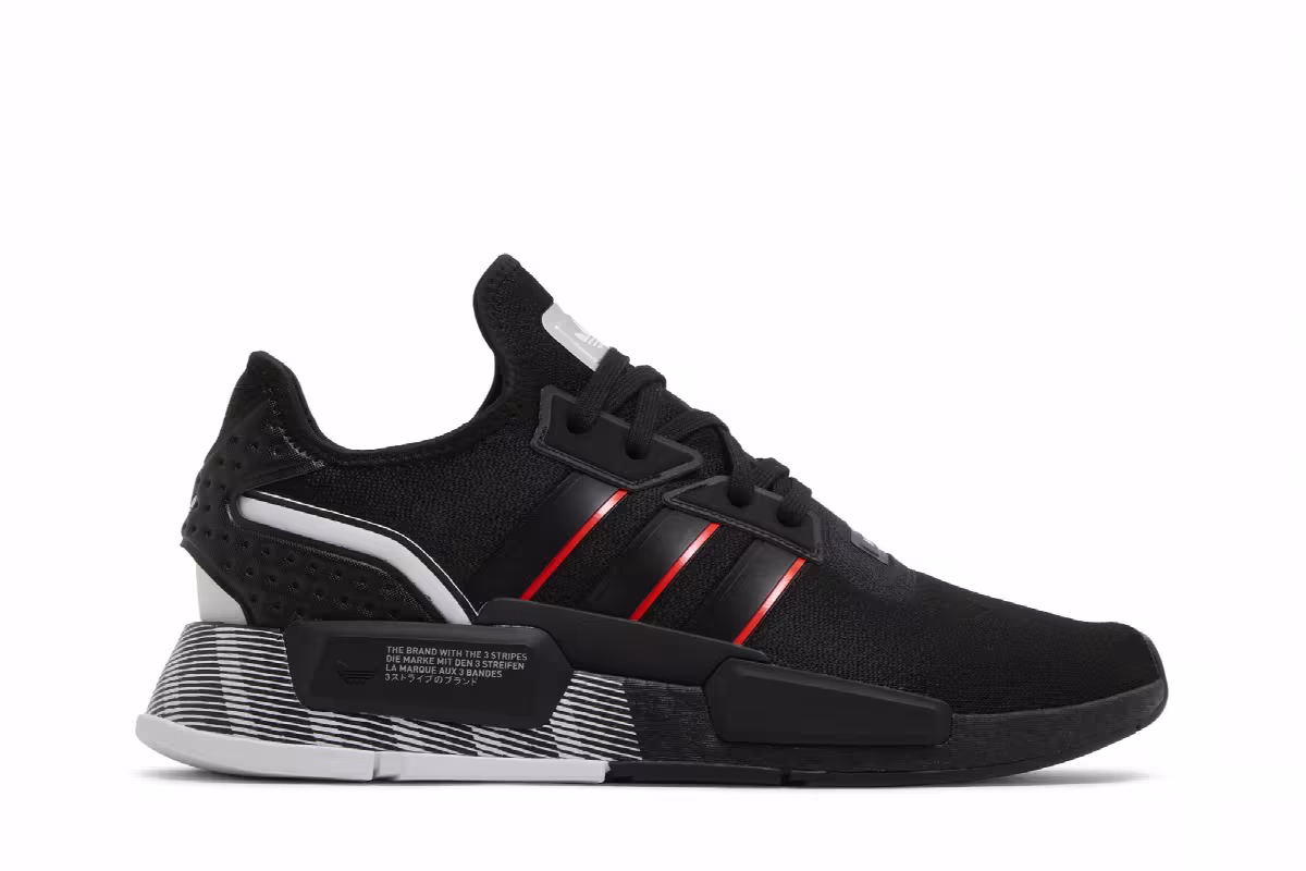 adidas NMD_G1 Black Solar Red, view 2