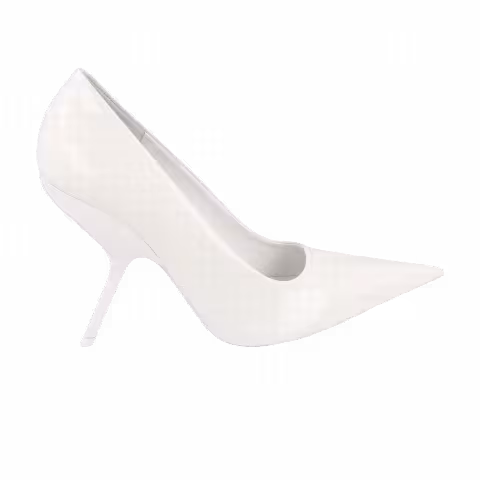 Ferragamo Wmns Eva X5 Patent Leather Pump 'White'