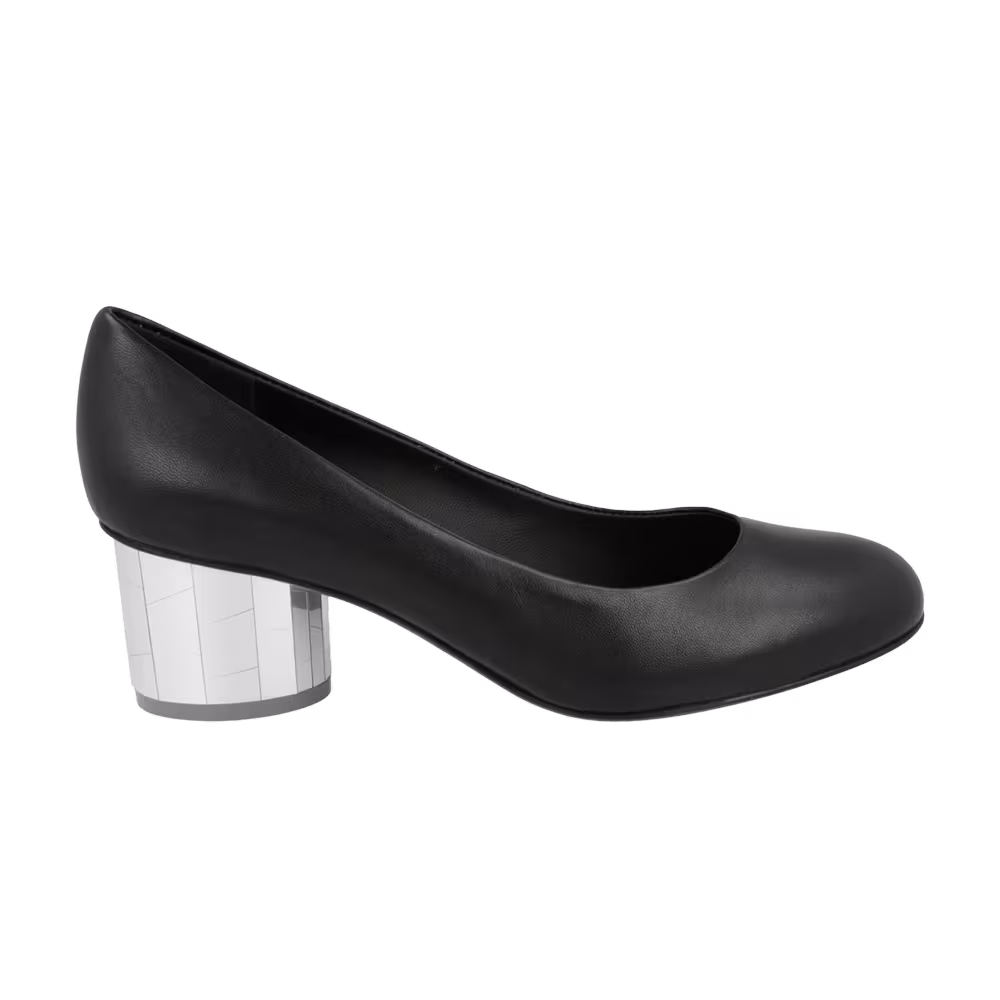 Women's Ferragamo Farrah Mirrored Heel Pump Black