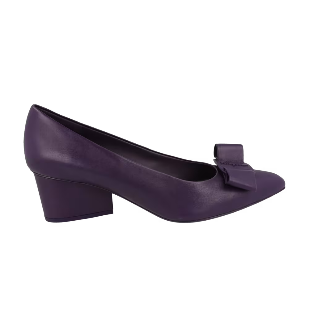 Ferragamo Women's Viva 55 Leather Pump Purple