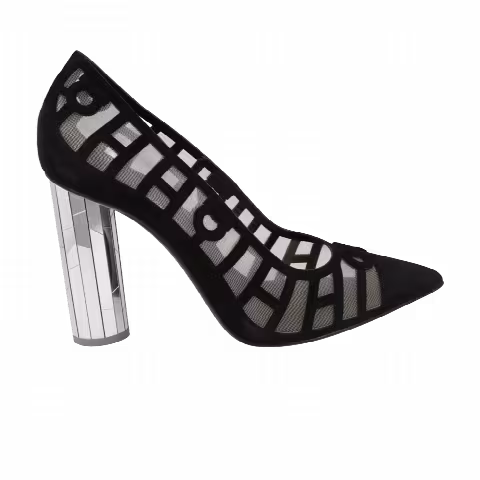 Wmns Ferragamo Florise X5 Suede Pump 'Black'