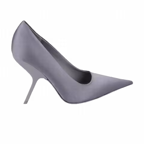 Ferragamo Wmns Eva X5 Satin Pump 'Dark Grey'