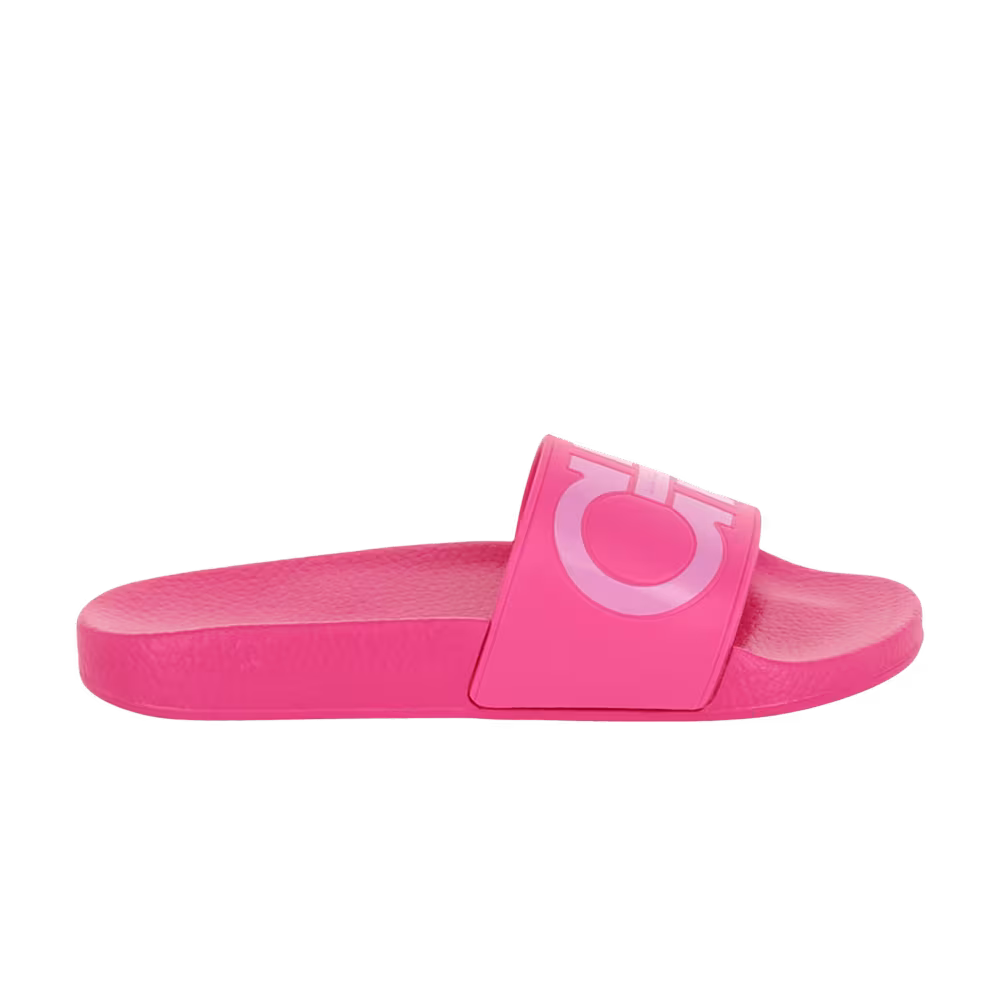 Ferragamo Women's Groovy Dual Gancini Slide Pink