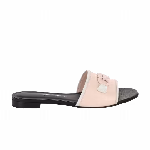Ferragamo Wmns Rhodes Leather Slide 'Pink'