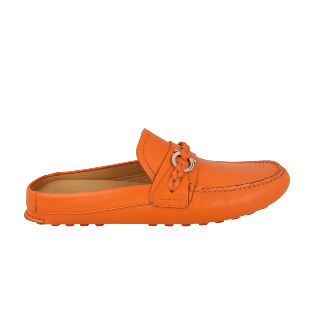 Ferragamo Grand Leather Slide Orange