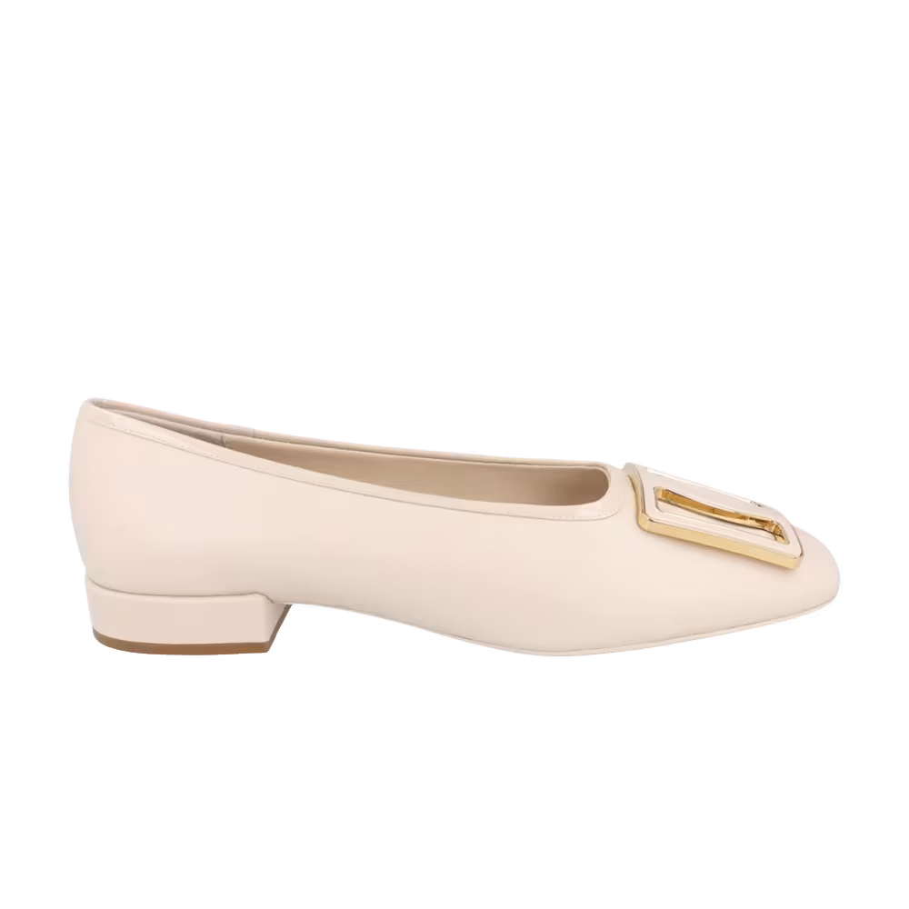 Ferragamo Women's Myrna Patent Leather Ballet Flat Bone