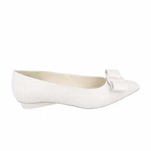 Ferragamo Wmns Viva Ballet Flat 'White'