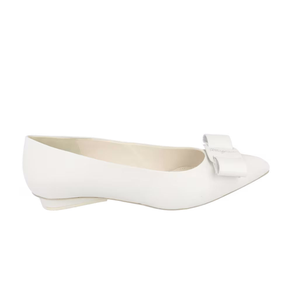 Ferragamo Women's Viva Ballet Flat White
