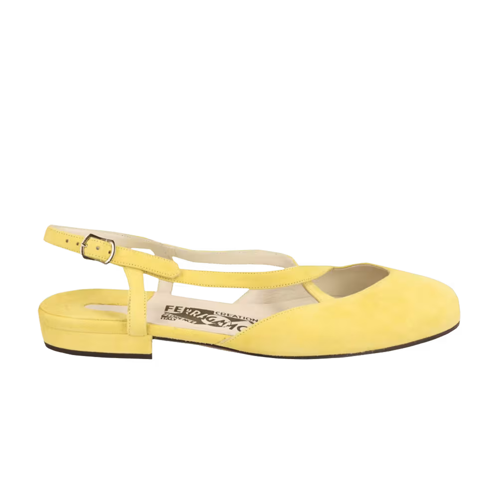 Ferragamo Women's Oxalia 1950's Flat s Flat Yellow