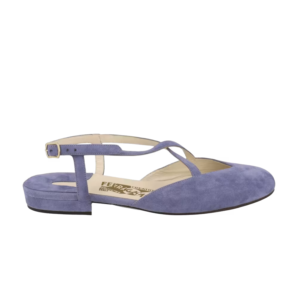 Ferragamo Women's Oxalia Flat Bluette