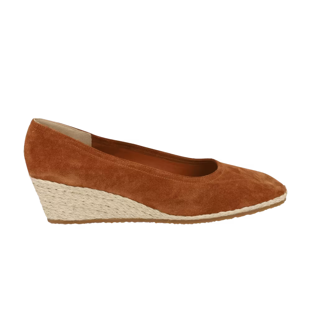 Ferragamo Women's Campy 1976 Espadrille Wedge Tan