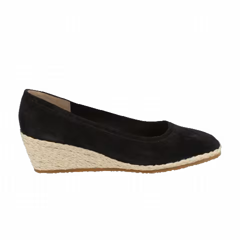 Ferragamo Wmns Campy 1976 Espadrille Wedge 'Black'
