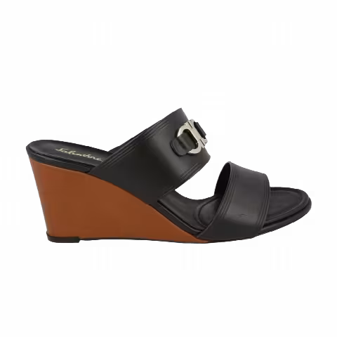 Ferragamo Wmns Chaim 70 Wedge 'Black'