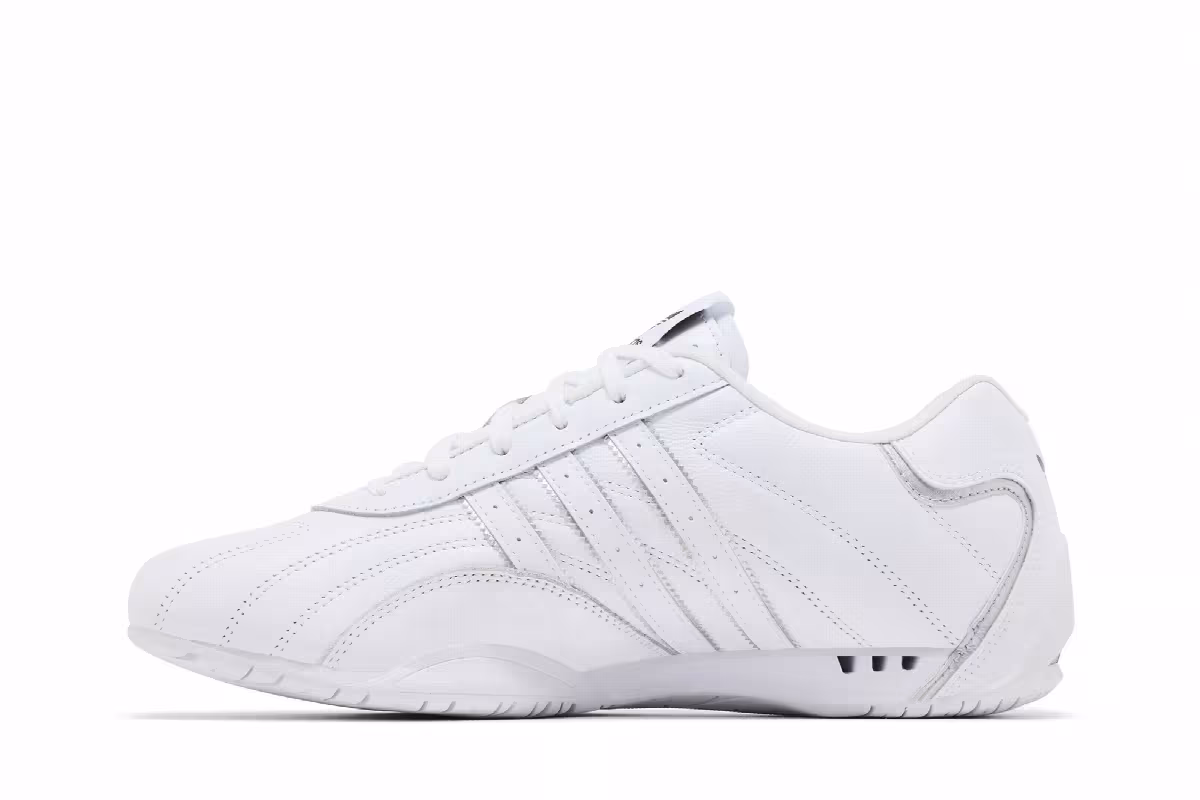 adidas Women's Adi Racer Low White Silver Metallic, view 4
