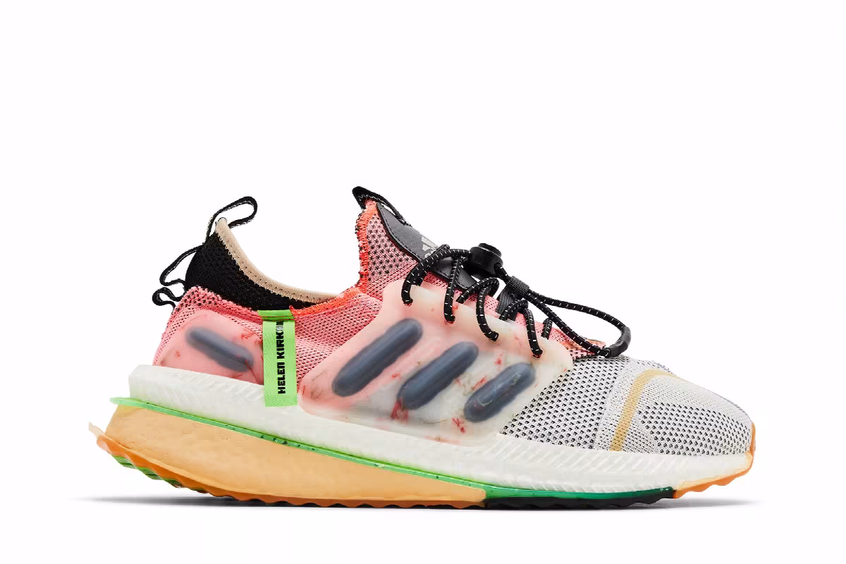 Helen Kirkum x adidas X_PLRBOOST Aluminium Lucid Lime, view 2