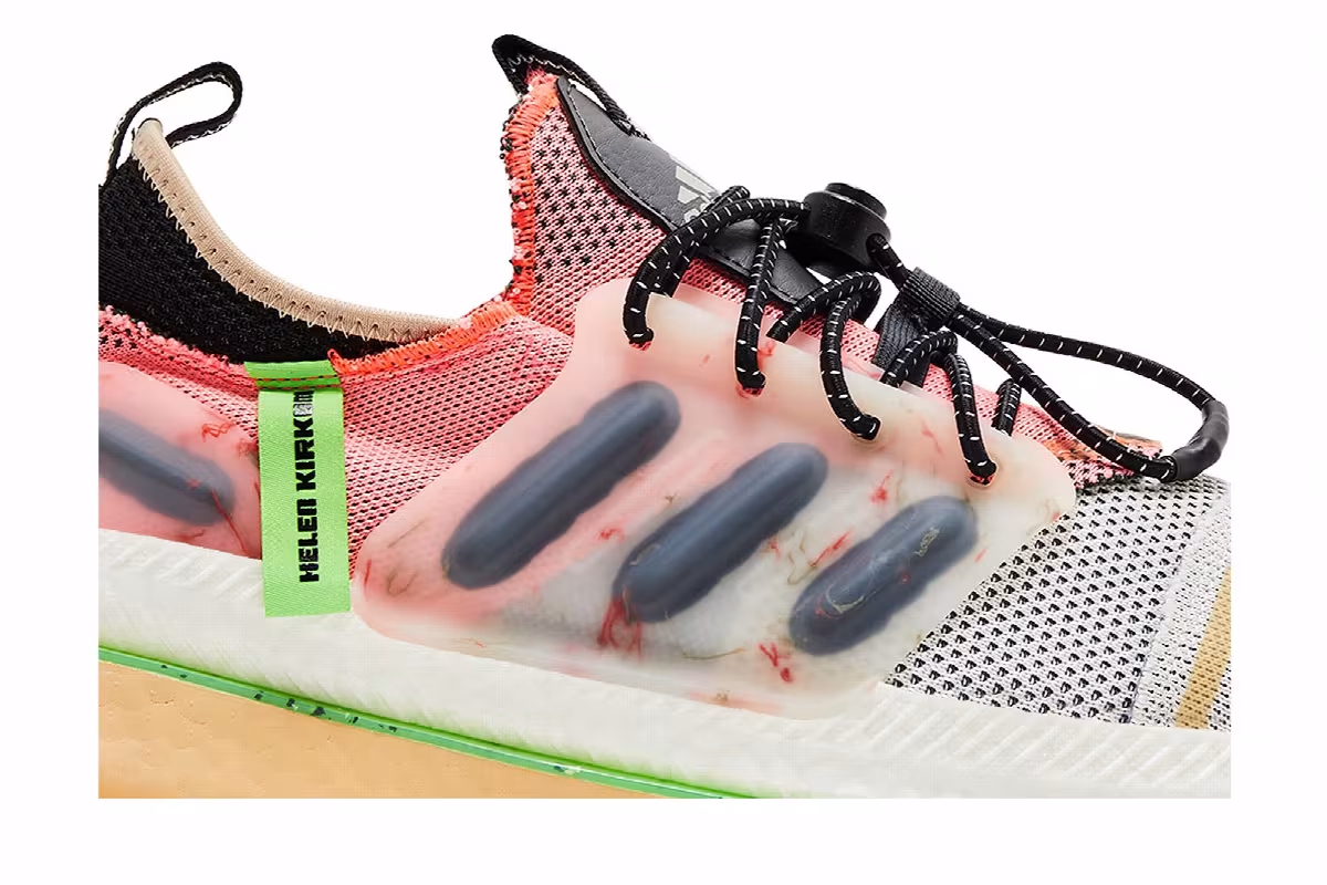 Helen Kirkum x adidas X_PLRBOOST Aluminium Lucid Lime, view 3