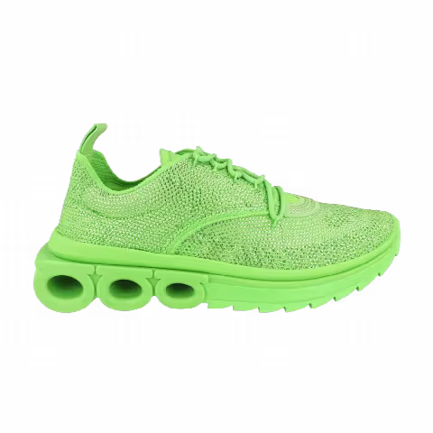 Ferragamo Gancini Knit Low-Top Sneaker 'Green'