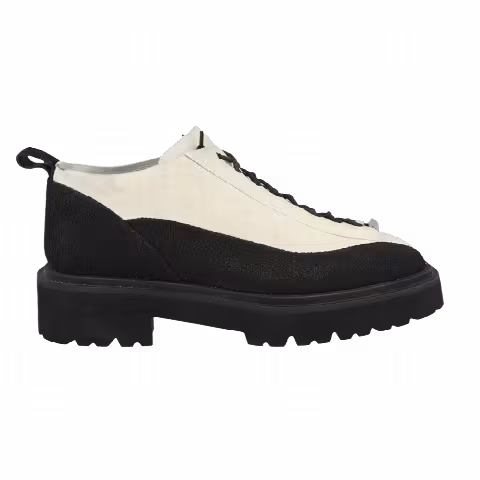 Ferragamo Atlante Two-Tone Suede Ankle Boot 'Black White'