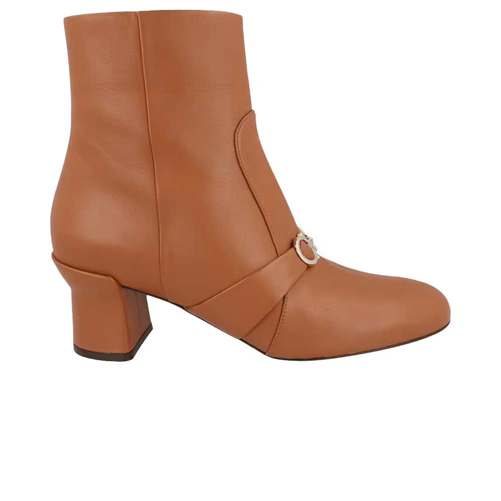 Ferragamo Women's Orietta Leather Ankle Boot Sella