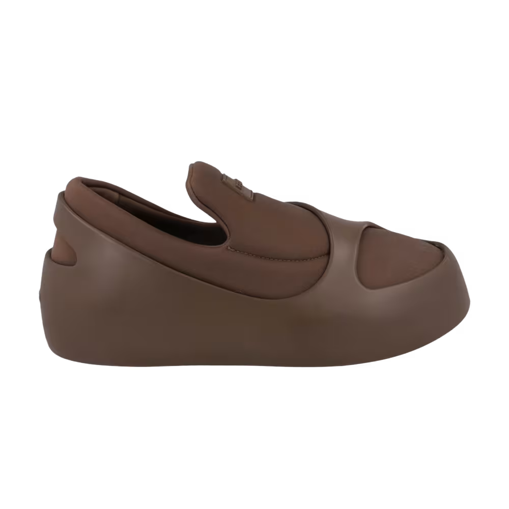 Ferragamo Lunar Paneled Slip-On Sneaker Medium Brown