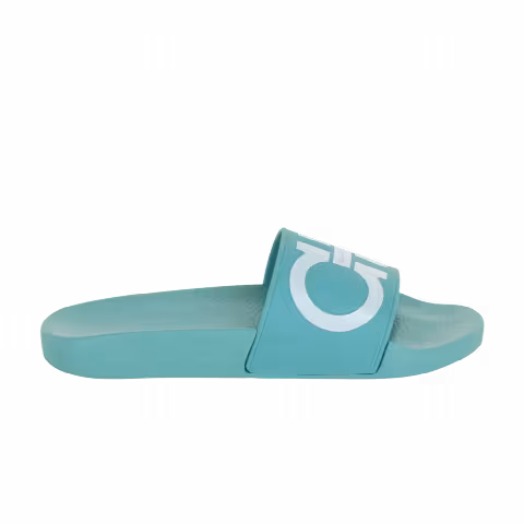 Ferragamo Wmns Groovy Dual Gancini Slide 'Blue'