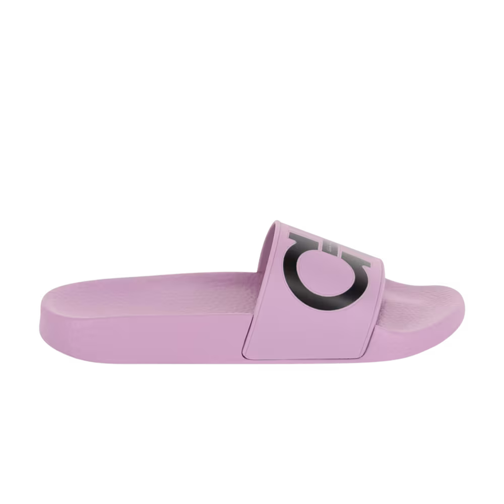 Ferragamo Women's Groovy Dual Gancini Slide Pink