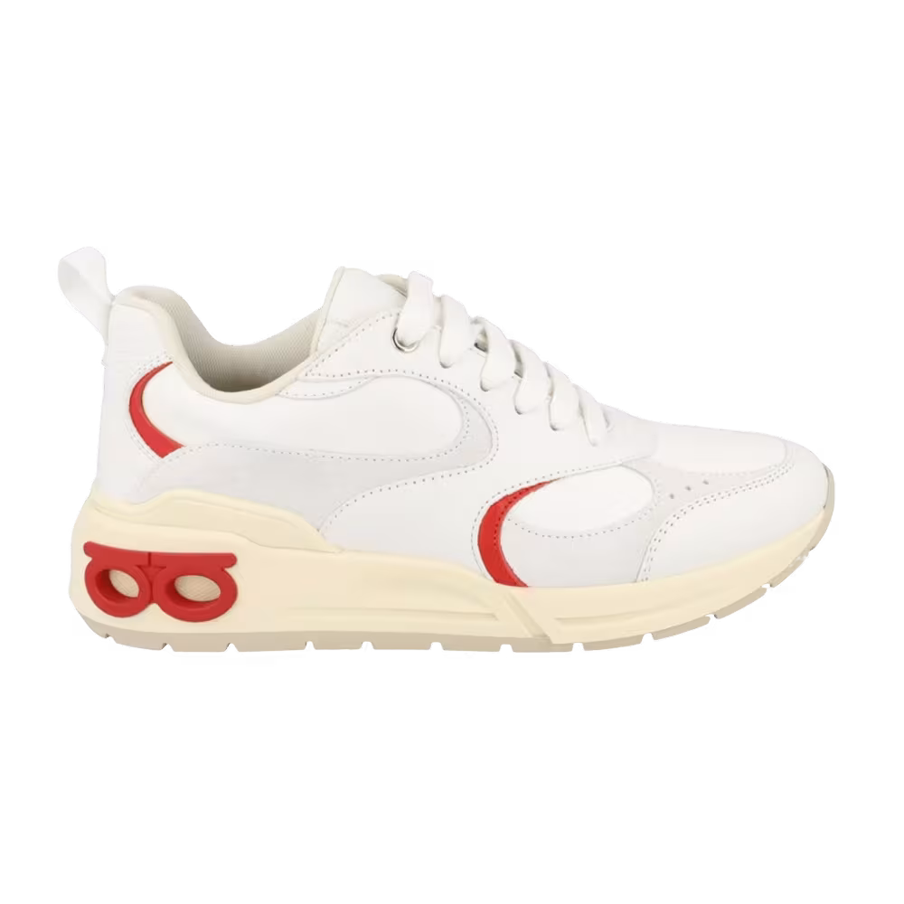 Ferragamo Cosimina Low-Top Sneaker White