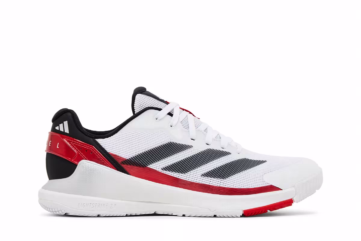 Adidas Crazy Quick Padel White Black Lucid Red, view 2