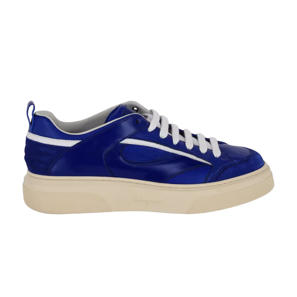 Ferragamo Cassini Low-Top Sneaker Blue