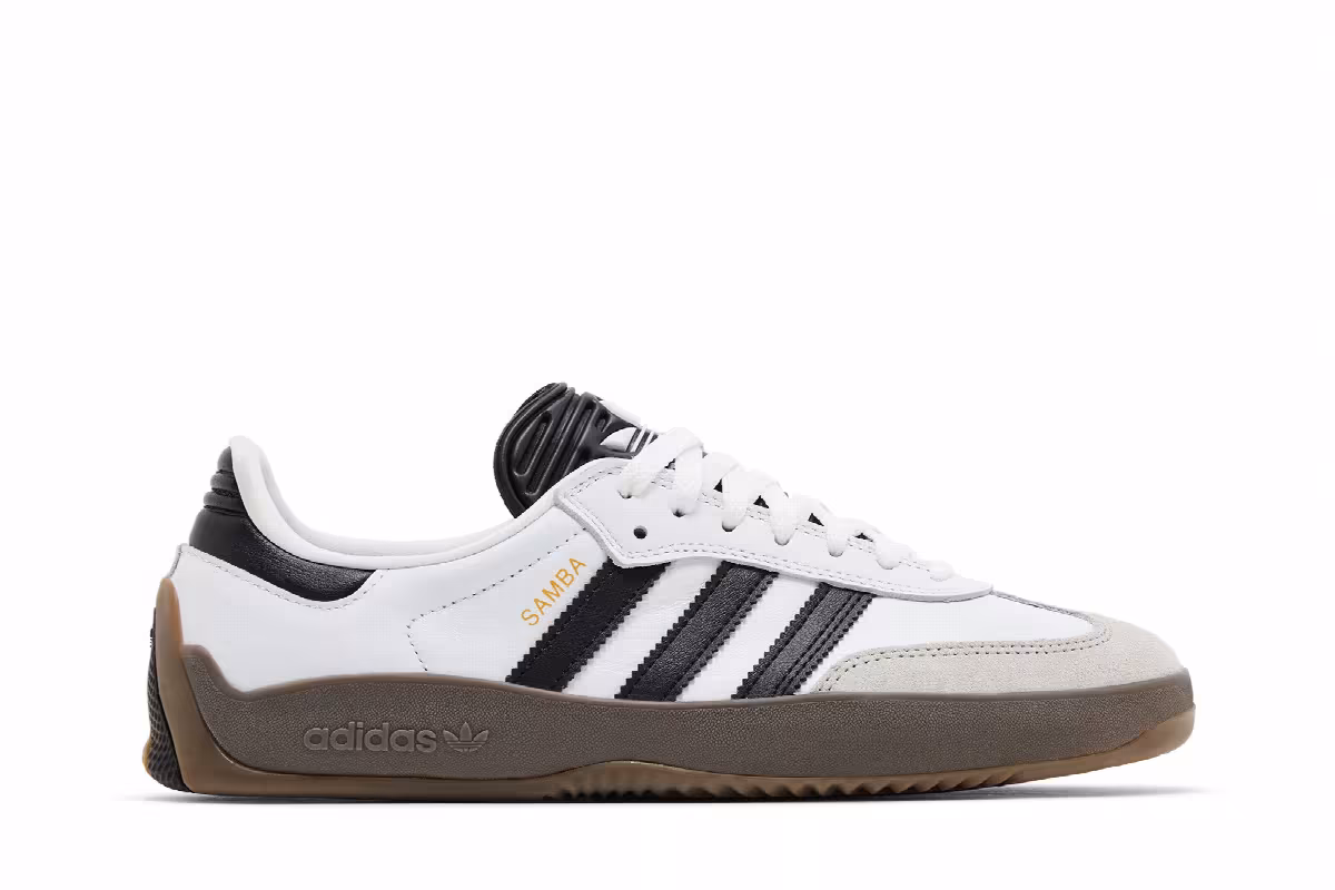 adidas Puig Samba White Black Gum, view 2