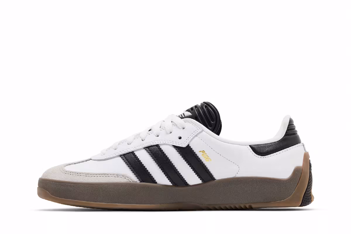 adidas Puig Samba White Black Gum, view 4