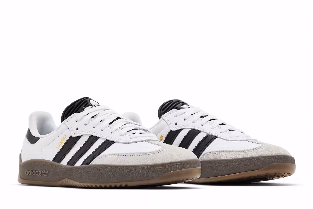 adidas Puig Samba White Black Gum, view 9