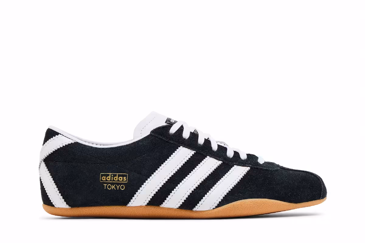 adidas Women's Tokyo Black White Gum, view 2