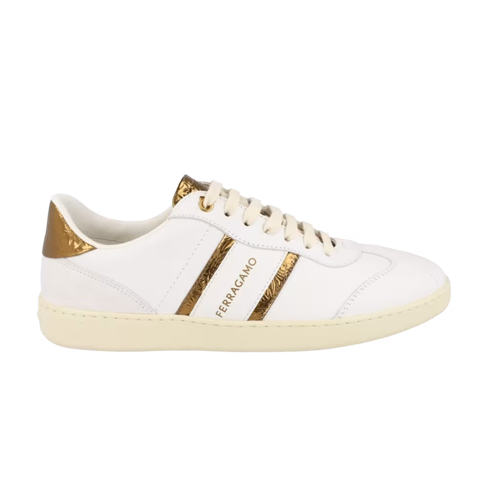 Ferragamo Achille Low-Top Sneaker Brown